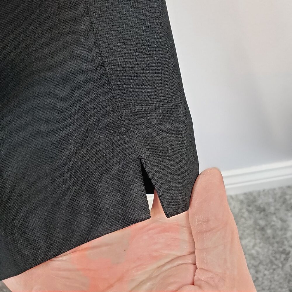 NEW ~ J Crew Dress Pants Womens 0 Black Tapered Business Wardrobe Pockets /A143 - Picture 4 of 9
